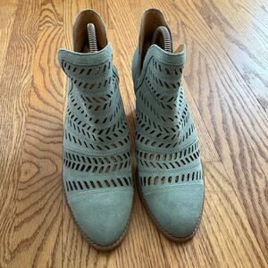 Frye Aqua Green Ankle Boots